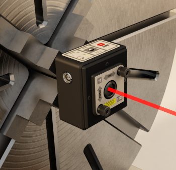 L-703S Laser in Lathe Chuck